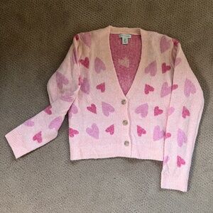 Cupcakes and Cashmere hearts cardigan